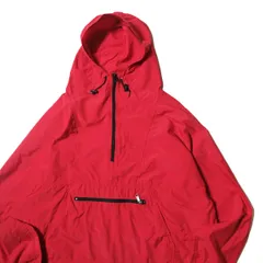 90's LLビーン ナイロン アノラックパーカー (L位) 赤 カタディンタグ パッカブル プルオーバー フード 90年代 旧タグ オールド L.L.Bean  アメリカ古着 USED ビンテージ ヴィンテージ