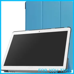 【在庫処分】株式会社GLOW dtab d-01K用 ケーススカイブルー ３つ折りスリムPUレザー ケース 【保護フィルム＋タッチペン付き】 docomo HUAWEI MediaPad M3 Lite 10 wp 73660-07
