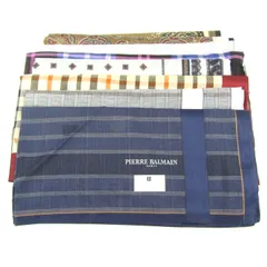 ピエールバルマン/プレイボーイ/ランセル他 ハンカチ 8点セット 未使用  まとめて 大量 ブランド メンズ