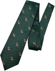 MaRowsm マローサム ネクタイ メンズ スーツ フォーマル ビジネス 就活 アニマル ライオン 緑(ライオン 緑,  普通)
