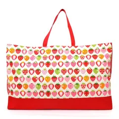 COLORFUL CANDY STYLE 新品  お昼寝布団バッグ スイートストロベリーコレクション アイボリー 子供用 布団袋 保育園 お布団バッグ 布団入れ お昼寝布団袋 小学校