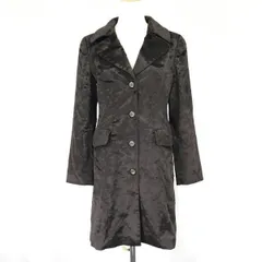 90s-00s/日本製/Vintage★ロペ/ROPE★ベロア/チェスターコート【レディースM/茶/brown】高級キュプラ裏地/Coat/Jacket/Jumper/Made in Japan◆mBH458<sale>のサムネイル