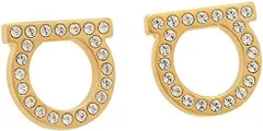 サルバトーレフェラガモ Salvatore Ferragamo ピアス アクセサリー クリスタル レディース ゴールドのサムネイル