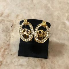 Christian Dior クリスチャン ディオール CDロゴ イヤリング ゴールド