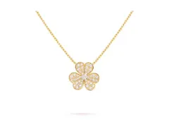 Van Cleef & Arpels VCA ヴァン クリーフ＆アーペル Frivoleシリーズ ダイヤモンドたっぷりのクローバーネックレス｜本日限定特価｜新品未使用