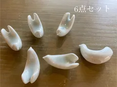 白山陶器『とりの箸置き　6点セット』波佐見焼　磁器　鳩