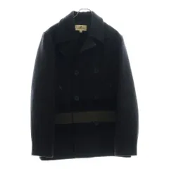 【未使用級✨】COACH レザー スタジャン 切替 バイカラー 牛革 茶 黒M COACH】【アウター】コーチ『レザー切替スタジャン size46