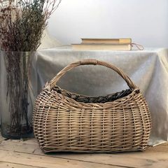 エバゴス 紅藤かごショルダー ebagos リネン ショルダーバッグ - メルカリ