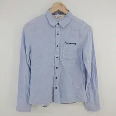 ◇ RODEO CROWNS ロデオクラウンズ 刺繍 カジュアル 長袖 シャツ ブラウス サイズ2 ブルー系 レディース P  【1306120000487】