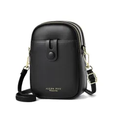 ☆ ブラック ☆ スマホポーチ kmini5022 スマホポーチ レディース スマホポシェット スマホショルダー 斜めがけ スマホショルダーバッグ おしゃれ ミニショルダー スマホ ポーチ かわいい きれいめ 大人可愛い 合皮 フェイク レザー