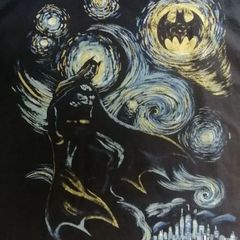 バットマン　イラスト風　プリントTシャツ　メンズL　海外輸入品