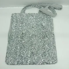 ◇ Θ ＆EVOL イーボル スパンコール トート バッグ グレー レディース E  【1506190010861】