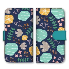 iPhone14plus ケース 手帳型 アイフォン14 プラス スマホケース 携帯ケース 北欧柄 鳥 バード 花柄 お花 フラワー 可愛い 大人女子 ネイビーブルー 紺色 おしゃれ カラー10