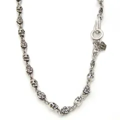 定価5.5万☆Justin Davis ローズ薔薇ネックレス いぶし・40cm3