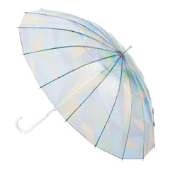 【ムーンバット】エスタ 雨傘 長傘 多骨 ビニール傘プリント 31-230-10325 ブルー 1のサムネイル