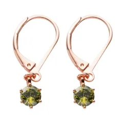 【8月 × ピンクゴールド】[Cream dot. クリームドット公式]フック 金属アレルギー ニッケルフリー 揺れる 誕生月カラー 誕生月色 キュービックジルコニア 一粒ビジュー 大人