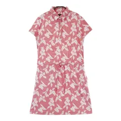 サイズ：L CALLAWAY キャロウェイ  半袖ワンピース 花 総柄 レッド系 [240101493590] ゴルフウェア レディース ストスト