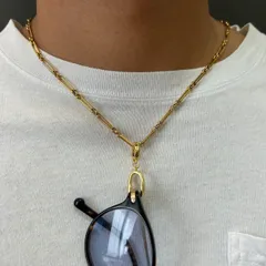 Glasses Holder Chain〈サングラスホルダーネックレス〉　★ゴールド★6種類からチェーンを選択可★長さ調整可★ホルダーは付け外し可能★