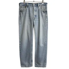90's USA製 Levi's リーバイス 501 ボタンフライ デニムパンツ コットンパンツ ライトブルー 青 W30×32 No.H710