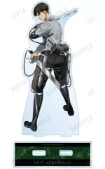 【中古】アクリルスタンド・アクリルパネル リヴァイ(戦う背中ver.) 描き下ろしイラスト BIGアクリルスタンド 「進撃の巨人」