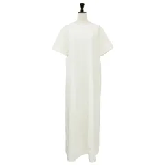 【美品】CELERI セルリ ワンピース オフホワイト 白 サイズ:FREE | 24春夏 バック スリット ワンピース / カットソーワンピース | マキシ丈 半袖 クルーネック コットン | トップス ドレス【レディース】【中古】