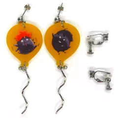 【中古】アクセサリー(非金属) ヒナガラスとカゲガラスのバルーンピアス＆イヤリングコンバーターセット 「ハイキュー!! FAN PARK(ファンパーク)」