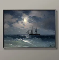 世界の名画コレクション　イヴァン・アイヴァゾフスキー　月夜アートコレクション 世界の名画コレクション イヴァン・アイヴァゾフスキー 月夜