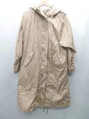 ◇ ⊇ E hyphen world gallery PEACE フード付き ライナー取り外し可能 長袖 コート サイズF ベージュ レディース E  【1501230002493】