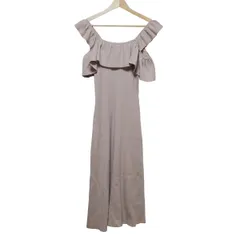 Rady(レディ) ワンピース サイズM レディース美品  - ベージュ ノースリーブ/ロング/ニット