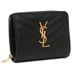 2024年最新】サンローラン SAINT LAURENT PARIS 三つ折り財布 YSL ミニ