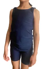 [MORE AUNI] [モア アウニ] スクール 水着 キッズ ラッシュガード タンクトップ パンツ セットアップ UPF50+ セパレート ボーイズ ガールズ 水泳 学校 パンツ タイプ 8266 (110cm) [パンツタイプ / 8266] [110]