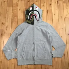 シャーク パーカー 1st camo green グレー Mサイズ shark full zip 