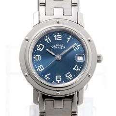 エルメス / HERMES　クリッパー　CL4.210　ブルー　クオーツ 【中古】 商品番号 A-158105
