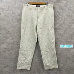 DOCKERS ベージュ STRAIGHT FIT ジップフライ チノパンツ W34L30 実寸W34in 945000003 USA 海外輸入 古着 SK10520