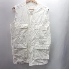 ◇ ⊂ ◎ mystic ミスティック フリンジ加工 ミリタリージレ サイズF ホワイト レディース E  【1503050039239】