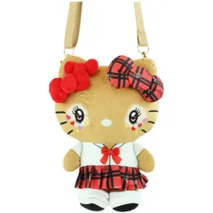 ハローキティ ミニショルダーバッグ コギャルマスコットミニショルダー 制服柄 平成レトロ ぬいぐるみショルダー おしゃれ SNS映え かわいい キャラクター サンリオ sanrio
