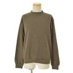 【VINTAGE】アクリルレーヨン ボーダー長袖ニットセーター