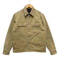 CHROME HEARTS クロムハーツ WORK DOG ワークドッグ ヘリンボーン シャツ ジャケット カーキベージュ サイズS 正規品 / 40078