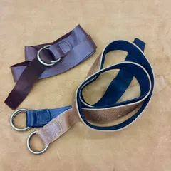 【England製レザー】 kudu 32ミリ幅 本革ベルト ダブルリングベルト Wリング リングベルト ガチャベルト ベルト イギリス製 珍しい革 希少な クードゥー メンズ レディース レザーベルト レザー 独特な風合いをお楽しみ下さい  日本製