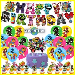 ナイトメアクリッターズ 誕生日バースデー飾りパーティー ガーランド風船バルーン子供ゲーム記念日ケーキトッパー装飾 nightmare Critters ヤーナビー ホラー ポピープレイタイム ピアノサウルス ドーイザドーマン nc43