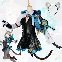 （ウィッグ、靴付き）原神 Lynette/リネット こスプレ衣装 大人用 制服 cosplay コスチューム 仮装 変装 コスチューム コスプレ服 仮装 演出服