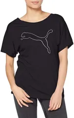【新品】puma（プーマ）トレーニングジャージキャットTシャツ レディース・ウィメンズ 吸汗速乾 DRY CELL 半袖 スポーツウェア プーマブラック 519939-01