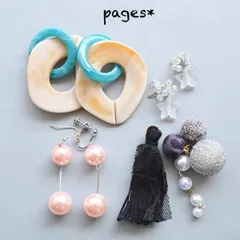 D-2 カジュアルハンドメイドピアス/イヤリングアソート