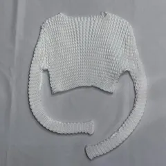 【SALE】イッセイミヤケISSEY MIYAKE ローゲージフレンチニット カーキM位 イッセイミヤケISSEY MIYAKE バイカラーウェーブリブ織りニット