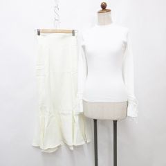 3.1 フィリップリム 3.1 phillip lim グランジ加工ティアードニット セーター 長袖 クロップド XS オフホワイト /ES ■OS レディース 3.1 フィリップリム 3.1 phillip lim グランジ加工ティアード