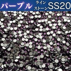 新体操 ラインストーン レオタード 衣装 ガラス パープル 紫 クリア ss20