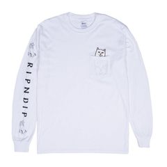 未使用/タグ付き】 RIPNDIP タイダイ柄 ロンT 中指猫 ロゴ入り XL 