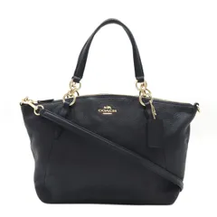 COACH コーチ スモール ケルシー サッチェル ハンドバッグ 2WAY ショルダーバッグ ペブルドレザー ミッドナイト ダークネイビー 濃紺 F36675