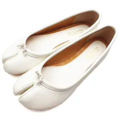 パンプス アイボリー 足袋 フラットシューズ バレエシューズ ローヒール レディース 先割れ タビ tabi たび