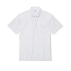 ☆ 001.ホワイト ☆ Sサイズ ☆ UnitedAthle ユナイテッドアスレ 4.7オンス ポロシャツ  ユナイテッドアスレ UnitedAthle ポロシャツ メンズ ボタンダウン 半袖 レディース 吸水 速乾 紫外線 形状安定 4.7オンス ポケット